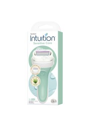 Schick Intuition Natural Sensitive Care Razor With Refills Green 2 PCS