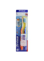 Trisa Extra Pro Clean Soft Toothbrush Multicolour 2 PCS