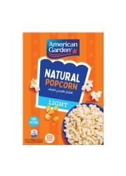 American Garden Gluten-Free Microwave Natural Lite Popcorn 3 Bags, 240g