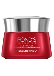 Pond&#39;s Age Miracle Ultimate Youth Day Face Cream with SPF 18 PA++ and Hexyl Retinol 50g