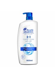 Head &amp; Shoulders Anti-Dandruff Shampoo And Conditioner 2-In-1 Classic Clean White 900ml