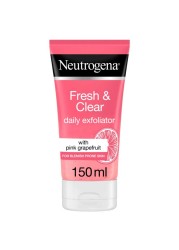 Neutrogena Fresh and Clear Daily Exfoliator Pink Grapefruit and Vitamin C 150ml