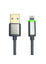 ساندبرغ كابل مضيء LED القابل للعكس بطول 1 متر - رمادي