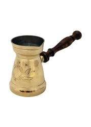راج براس أبريق شاي تركي - ذهبي 10 سم