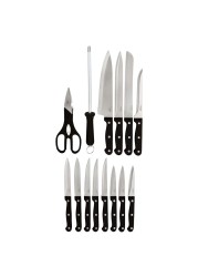 Prestige Knife Set Black 15 count