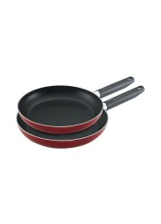 Prestige Frying Pan Red 24cm And 28cm