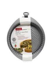 Prestige BakeMaster 2 Plus Non-Stick Loose Base Flan Tin Grey 23cm