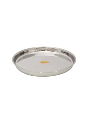 Raj Beaded Steel Thali TB0003 Silver 31.5cm