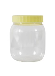Sunpet Plastic Storage Jar Clear/Yellow 500ml