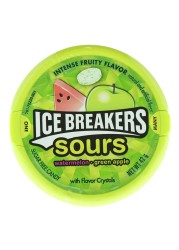 Icebreakers Sours Sugar Free Watermelon and Green Apple Candy, 42g