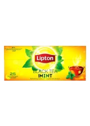 Lipton Flavoured Black Tea Mint 25 Teabags