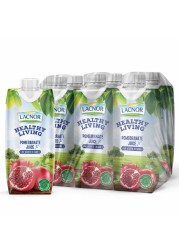 Lacnor Healthy Living No Added Sugar Pomegranate Juice 250ml Pack of 6