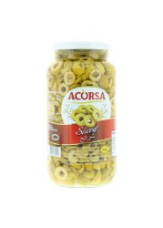 Acorsa Sliced Green Olives, 950g