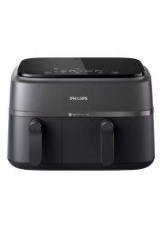 Philips 3000 Series Dual Basket Airfryer NA350/00 Black 9L