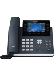 Yealink T46U IP Phone, 16 VoIP Accounts, 4.3-Inch Color Display, Dual USB 2.0, Dual-Port Gigabit Ethernet, 802.3af PoE, Power Adapter Not Included (SIP-T46U)