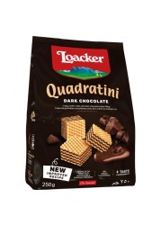 Loacker Quadratini Dark Chocolate Wafer, 250g
