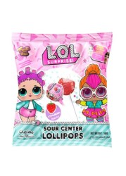 Mioo L.O.L. Surprise! Sour Center Lollipops Strawberry 168g