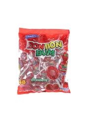 Colombina Bon Bon Bum Strawberry Lollipop 816g