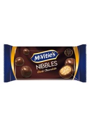McVitie&#39;s Nibbles Dark Chocolate Coated Biscuit Bites, 37g