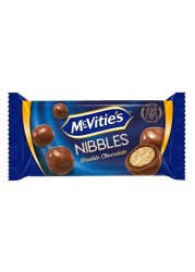 McVitie&rsquo;s Nibbles Double Milk and Dark Chocolate Coated Biscuits Bites, 37g