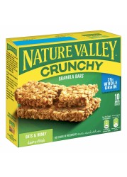 Nature Valley Crunchy Granola Bars Oats and Honey, 21g Pack of 10