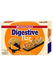 Papadopoulos Digestive Cereal Bar with Orange and Dark Chocolate, 140g