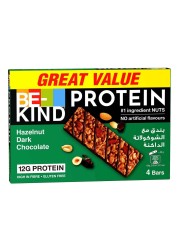 Be-Kind Hazelnut Dark Chocolate Protein Bars, 50g Pack of 4
