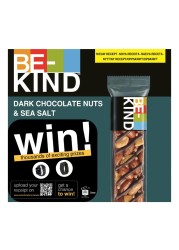 Be-Kind Dark Chocolate Nuts and Sea Salt Bar, 30g Pack of 3