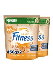 Nestle Fitness Granola Honey Cereal Oats, 450g Pack of 2