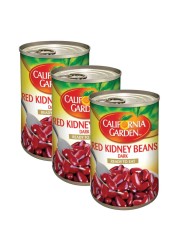 California Garden Ready To Eat Dark Red Kidney Beans 400g Pack of 3