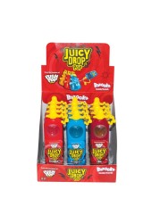 Bazooka Juicy Drop Pop Strawberry Raspberry And Cola Flavored Candies 26g Pack of 12 Assorted