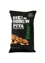 Baked In Brooklyn Pita Chips Dill Pickle Flavoured 170g