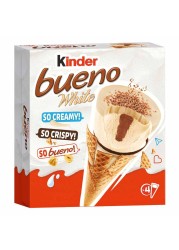 Kinder Bueno White Ice Cream Cone 90ml Pack of 4