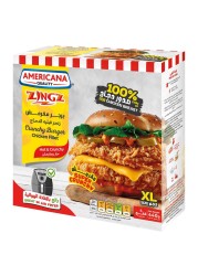 Americana Zingz Hot And Crunchy Burger Chicken Fillet Extra Large 440g