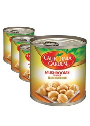 California Garden Ready To Eat Whole Mushrooms 184g Pack of 4