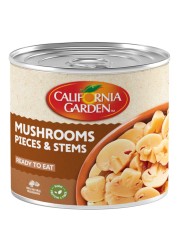 California Garden Ready To Eat Mushrooms Pieces And Stems 184g