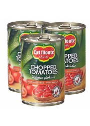 Del Monte Chopped Tomatoes in Tomato Juice, 400g Pack of 3