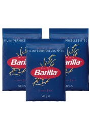 Barilla Number 30 Vermicelli, 400g Pack of 3
