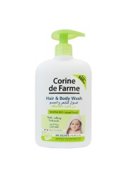 Corine De Farme Sulphate Free Baby Hair And Body Wash For Sensitive Skin 500ml