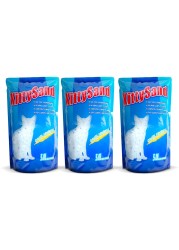 Bag of 3 - KittySand 100% Natural Silica Crystal Premium Quality Cat Litter 5L