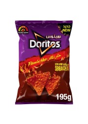 Doritos Flamin&#39; Hot Sriracha Nachos Spicy Tortilla 195g