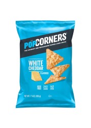 Popcorners White Cheddar Flavoured Popped-Corn Snack, 49.6g