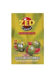 Zed Candy Watermelon Gumball Candy, 34.7g Pack of 40