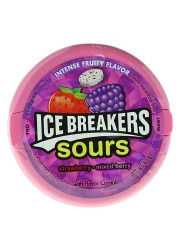 Icebreakers Sours Strawberry and Mixed Berry Flavour Candy, 42g