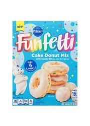Pillsbury Funfetti Cake Donut Mix With Candy Bits Glaze 459g