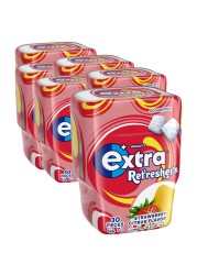 Wrigley&#39;s Extra Refreshers Strawberry Citrus Sugarfree Chewing Gum, 67g Pack of 6