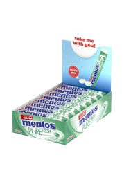 Mentos Pure Fresh Sugar-Free Spearmint Flavour Chewing Gum, 15.75g Pack of 16