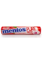 Mentos Strawberry Flavour Pure Fresh Sugar Free Chewing Gum, 15.75g