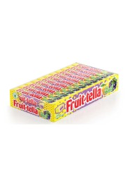 Fruit-tella Juicy Chewy Candy Sweet Lemon Grape Flavour 32.4g Pack of 20