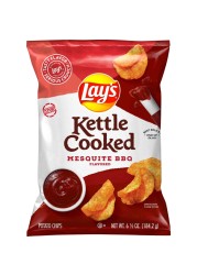 Lay&#39;s Mesquite BBQ Flavoured Kettle Cooked Potato Chips, 184.2g